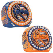 Orange & Blue Basketball Champion & Finalist Rings | Court Series