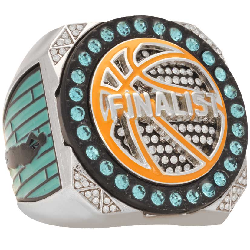 Fiesta Basketball Champion & Finalist Rings | Court Series