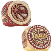 Crimson & Gold Basketball Champion & Finalist Rings | Court Series
