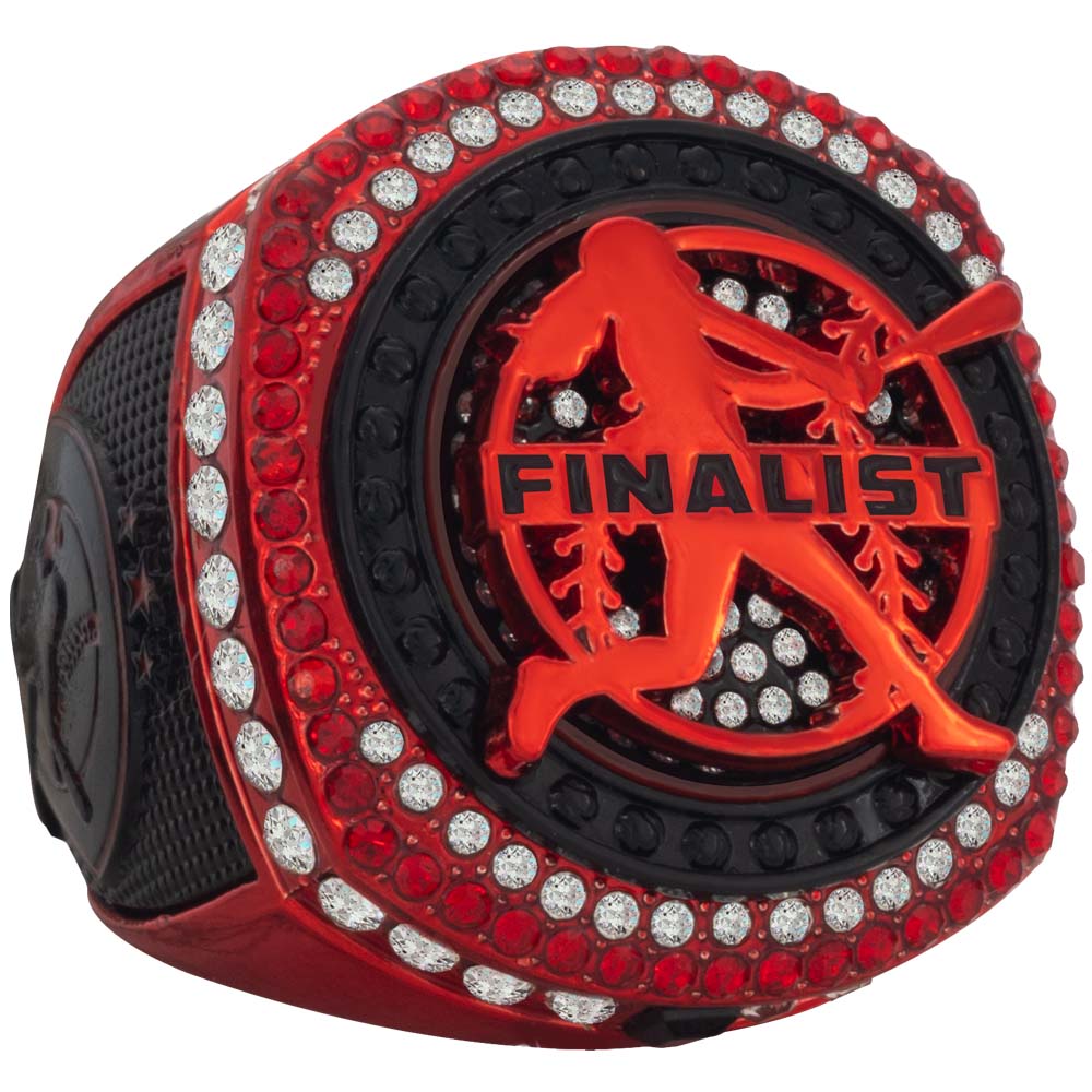 Fastpitch Legacy Series Ring - Black & Red