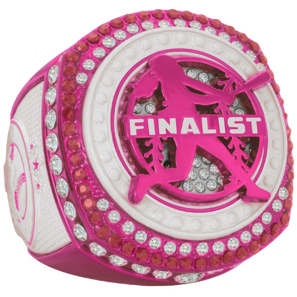 Fastpitch Legacy Rings - Pink & White