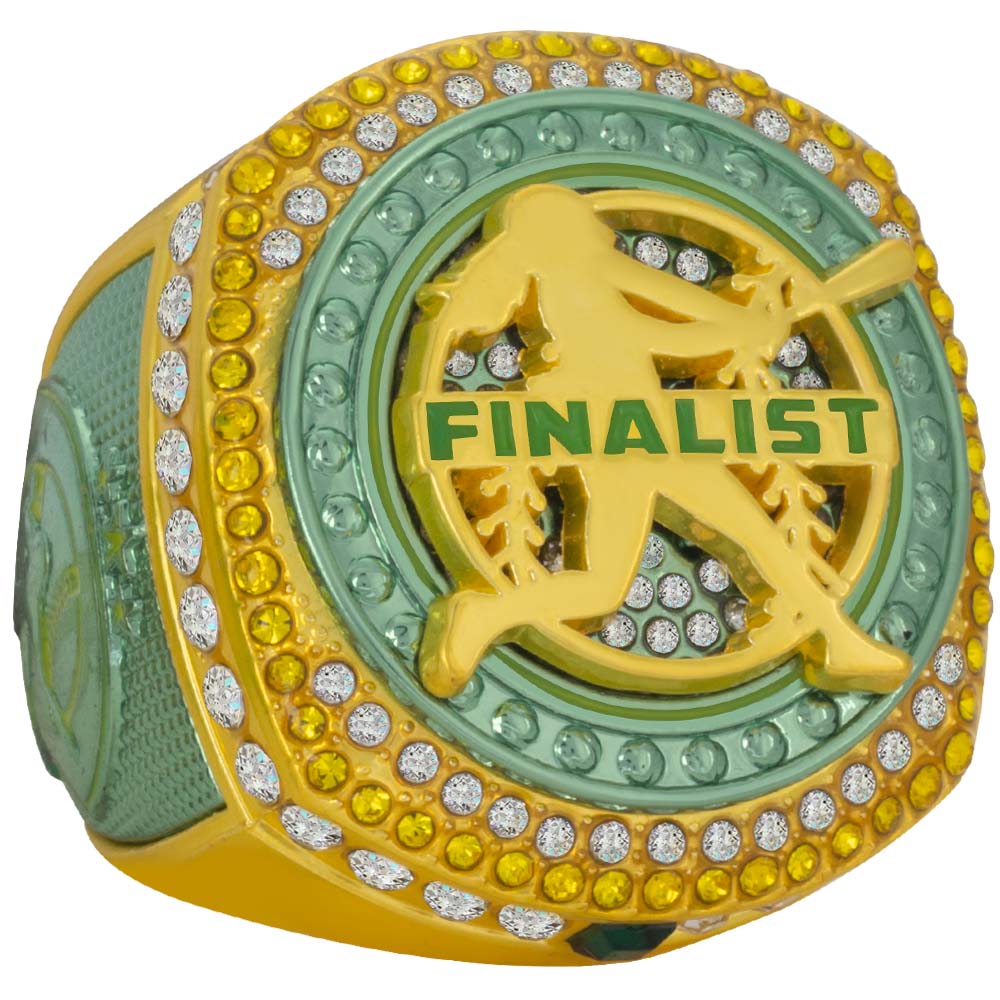 Fastpitch Legacy Series Ring - Green & Yellow