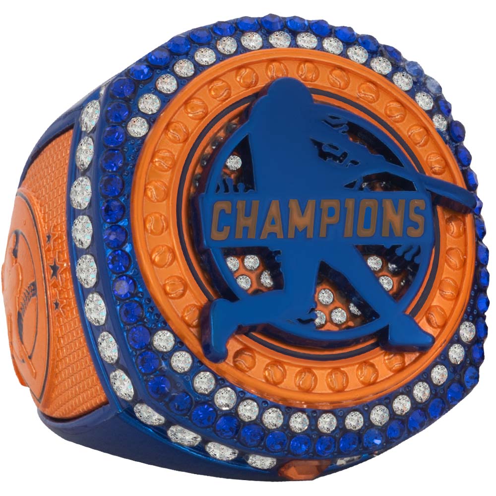 Baseball Legacy Series Ring - Blue & Orange