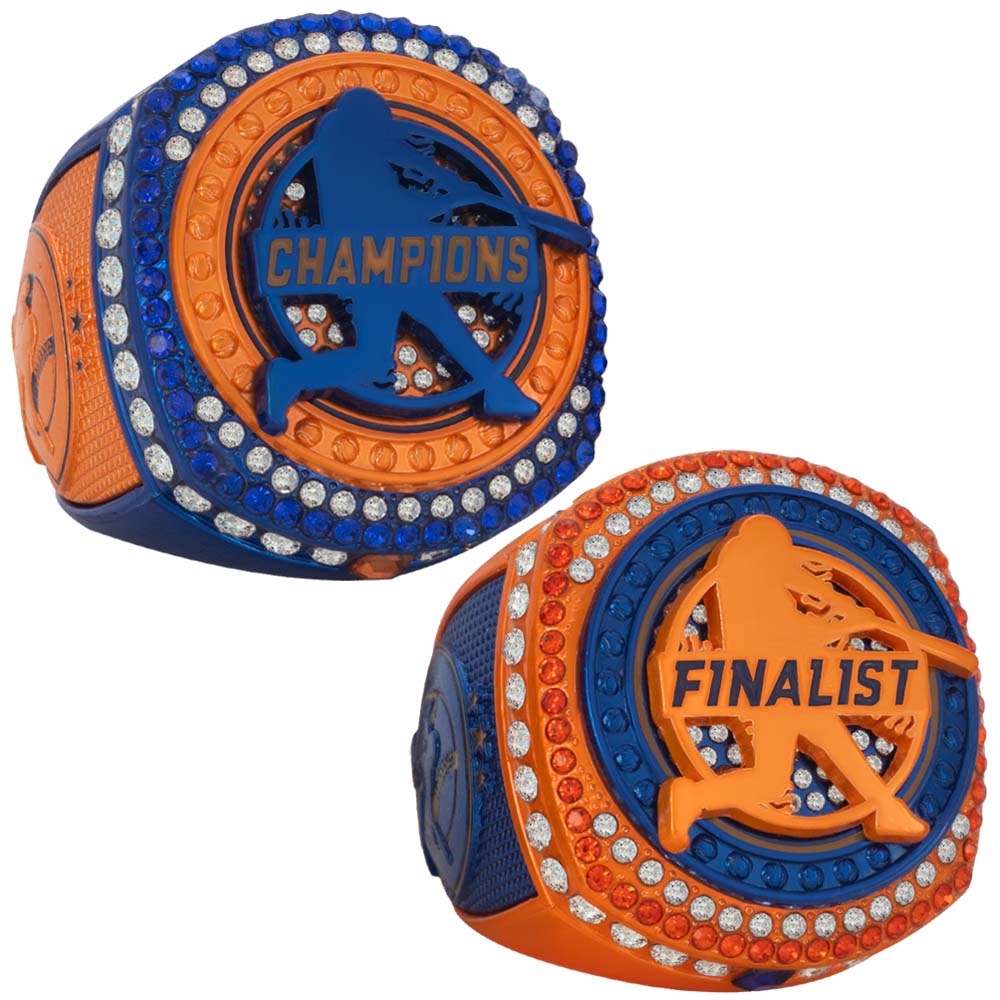 Baseball Legacy Series Ring - Blue & Orange