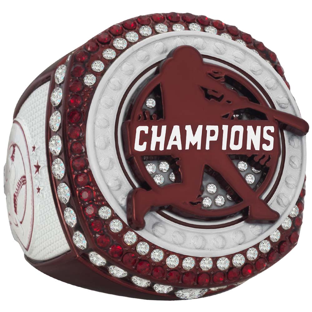 Baseball Legacy Series Ring - Crimson & White