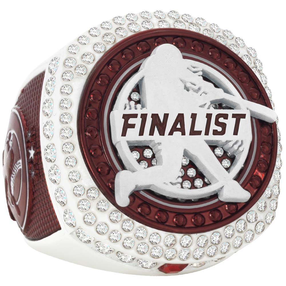 Baseball Legacy Series Ring - Crimson & White
