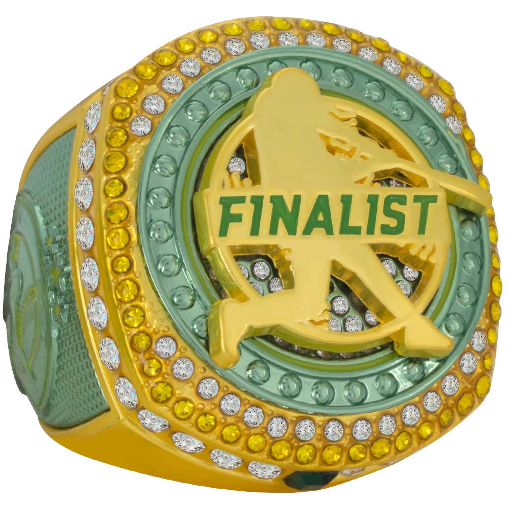 Baseball Legacy Series Ring - Green & Yellow