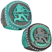 Baseball Legacy Series Ring - Teal & Black