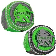 Baseball Legacy Series Ring - Neon Green & Gun Metal