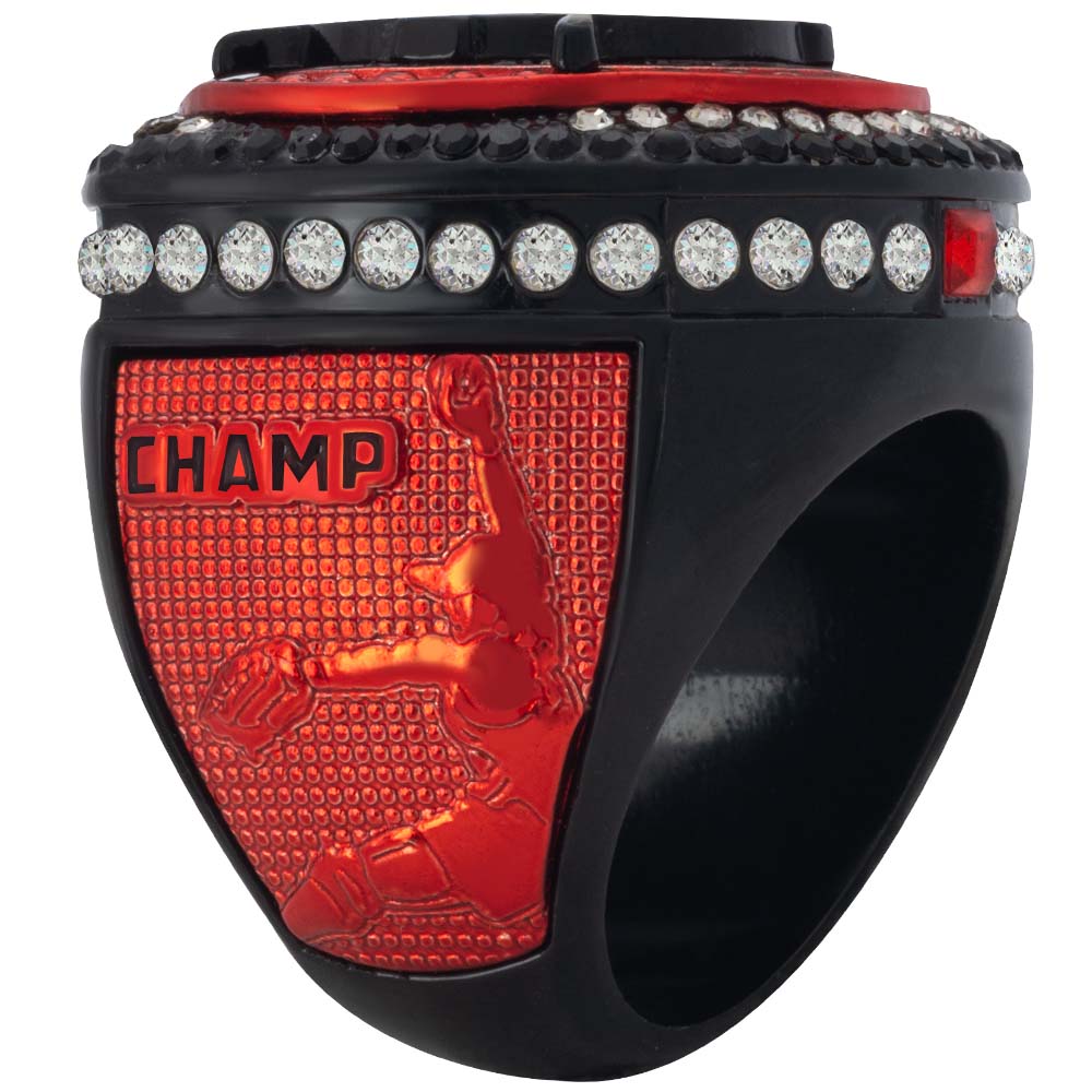 Fastpitch Legacy Series Ring - Black & Red