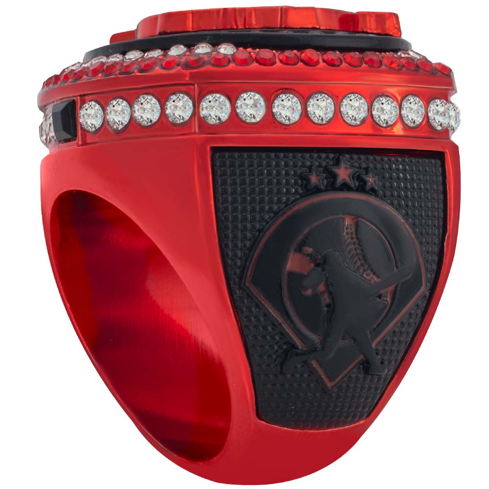 Fastpitch Legacy Series Ring - Black & Red