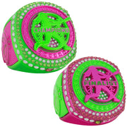Fastpitch Legacy Rings - Neon Green & Hot Pink