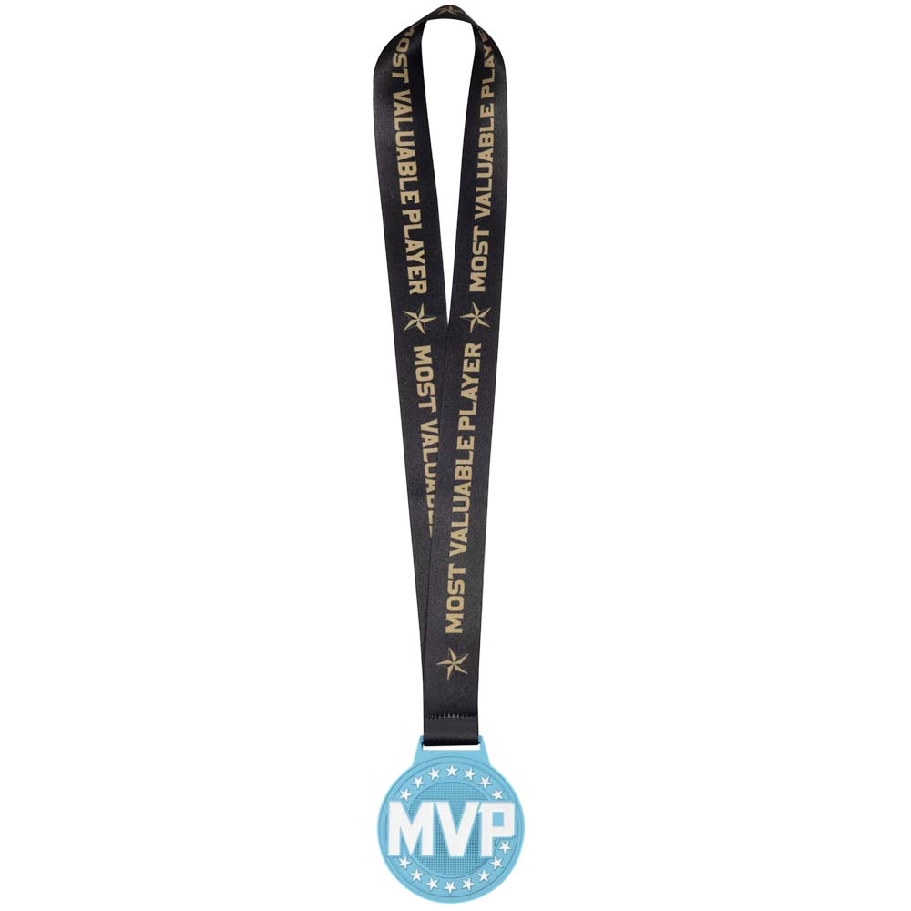 Carolina Blue & White Sports MVP Medals | MVP Series