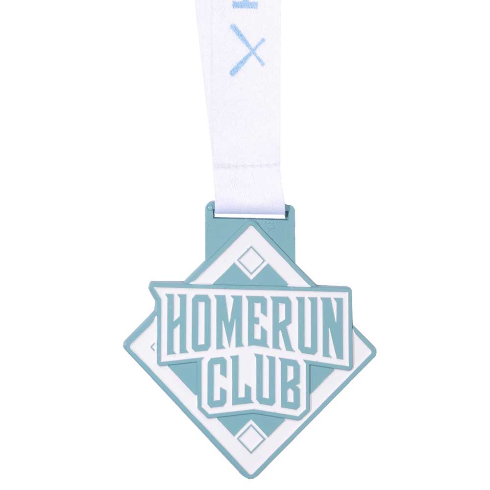 Home Run Club Medal- Light Blue & White