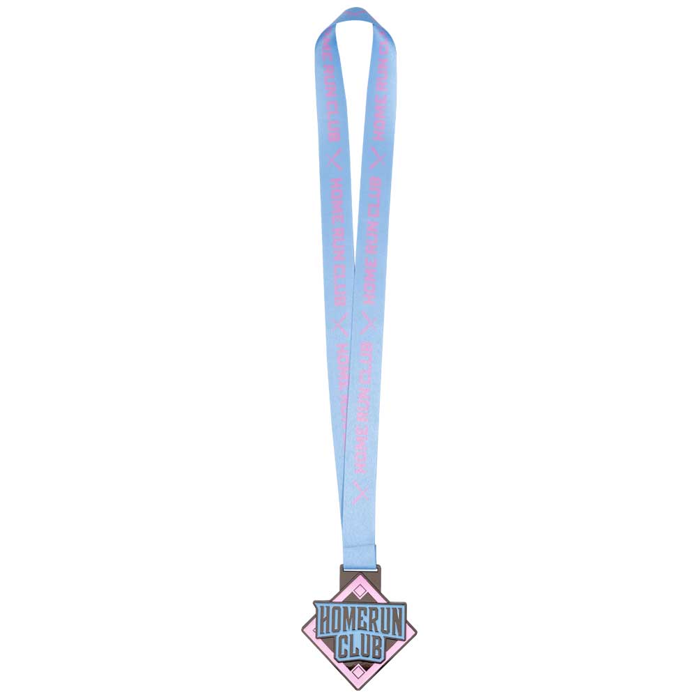 Home Run Club Medal- Light Pink & Blue