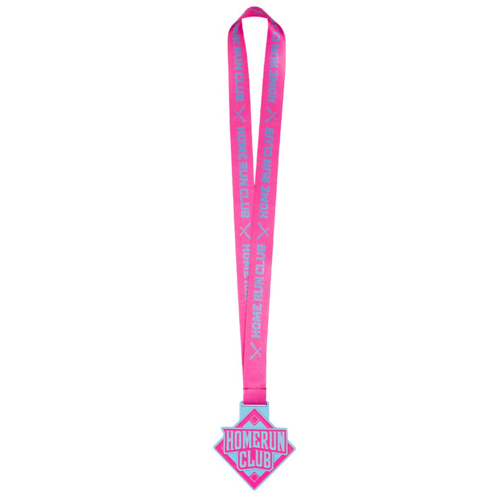 Home Run Club Medal- Neon Pink & Blue