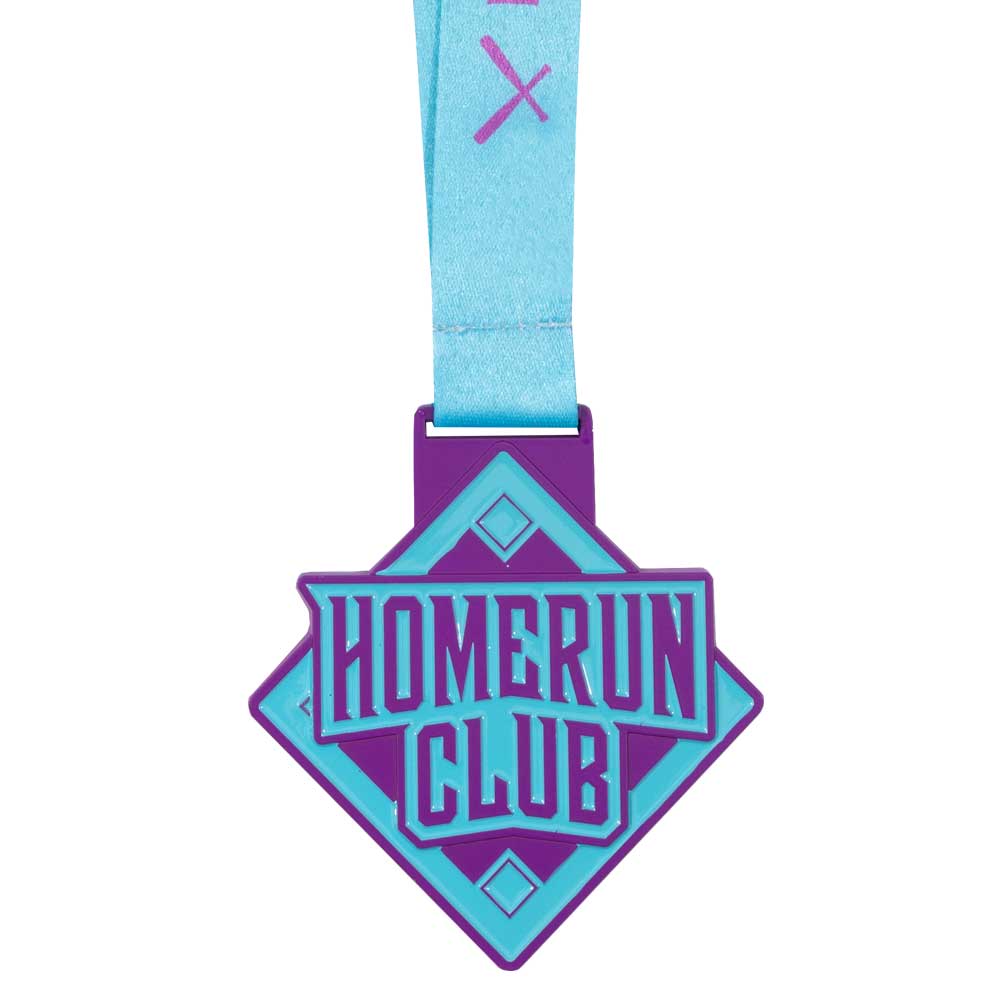 Home Run Club Medal- Purple & Blue