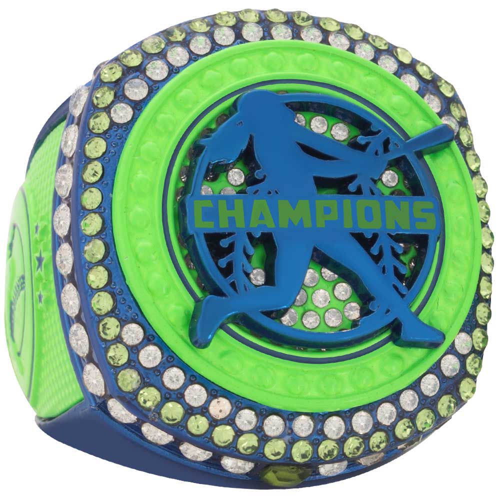 Fastpitch Legacy Rings - Neon, Green & Blue
