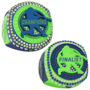 Baseball Legacy Series Ring - Neon Green & Blue