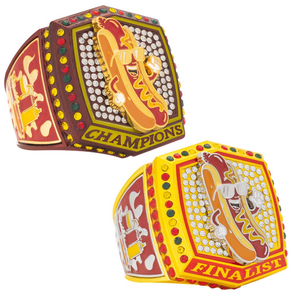 Hot Dog Champion & Finalist Rings