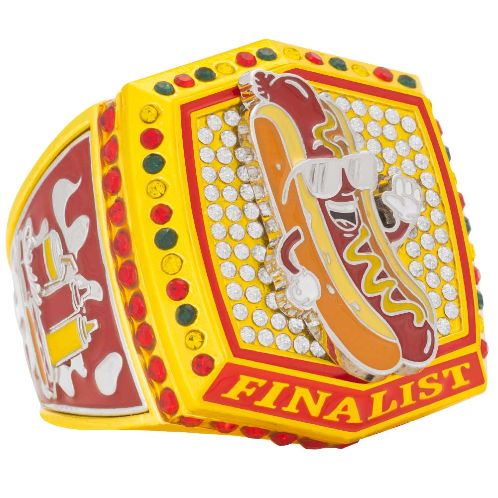 Hot Dog Champion & Finalist Rings