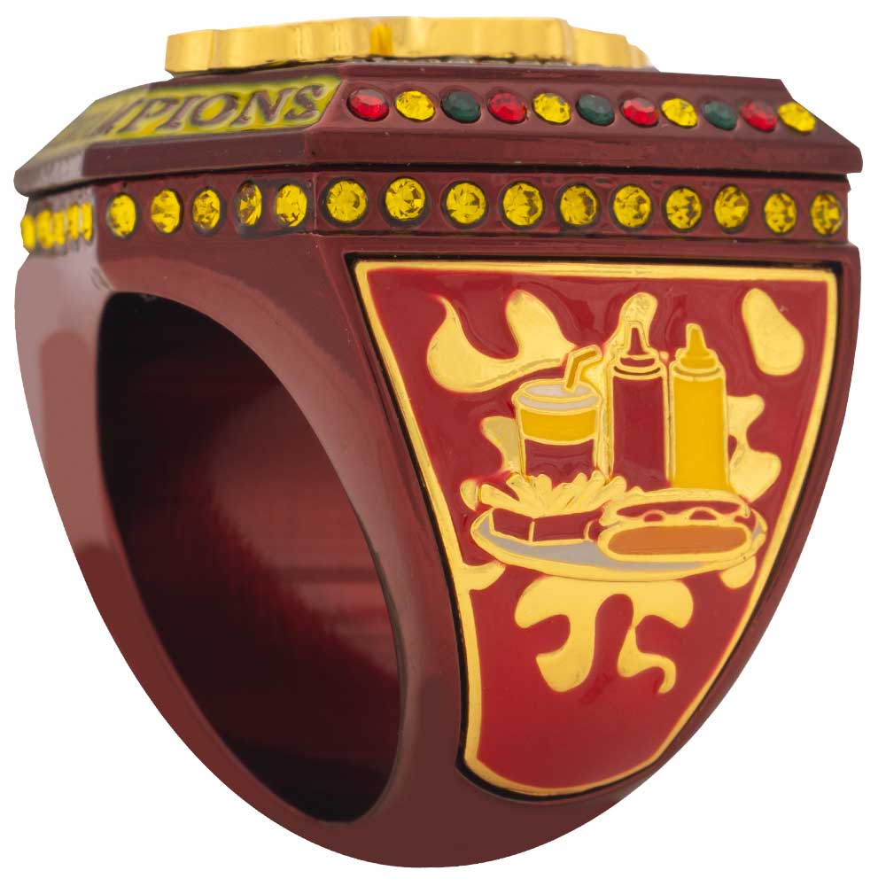 Hot Dog Champion & Finalist Rings