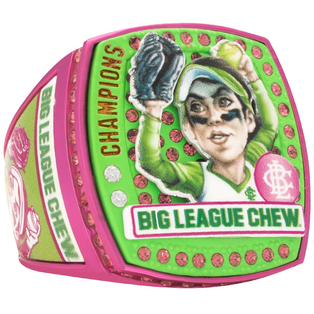 Big League Chew Player Ring - Slammin Strawberry