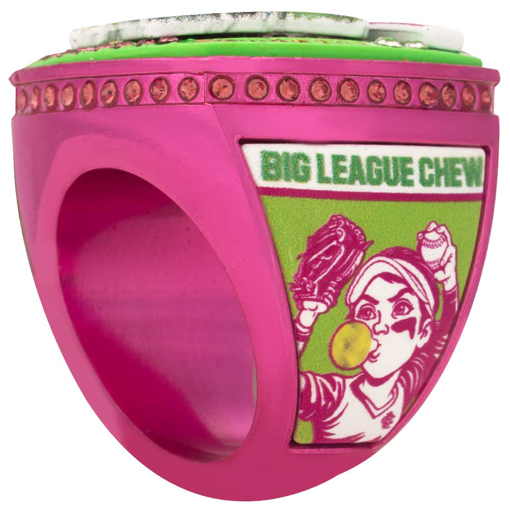Big League Chew Player Ring - Slammin Strawberry