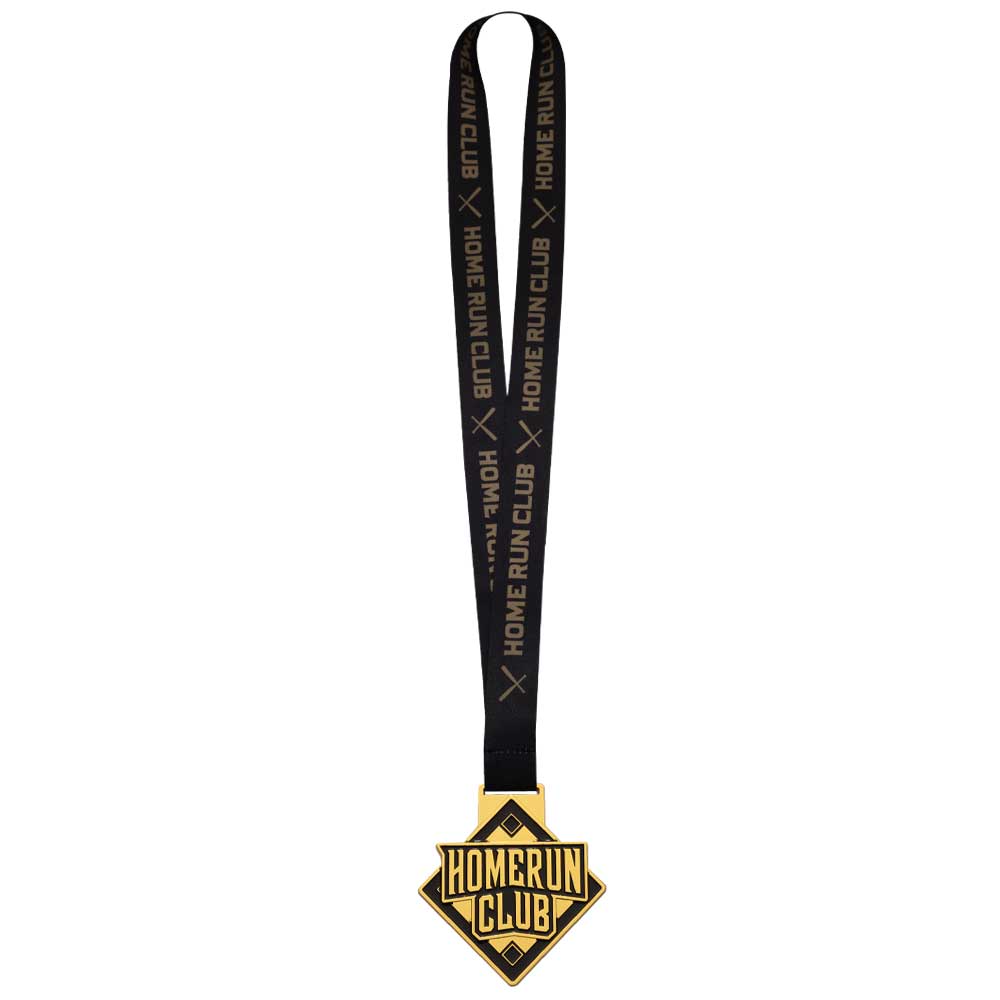 Home Run Club Medal- Black & Gold