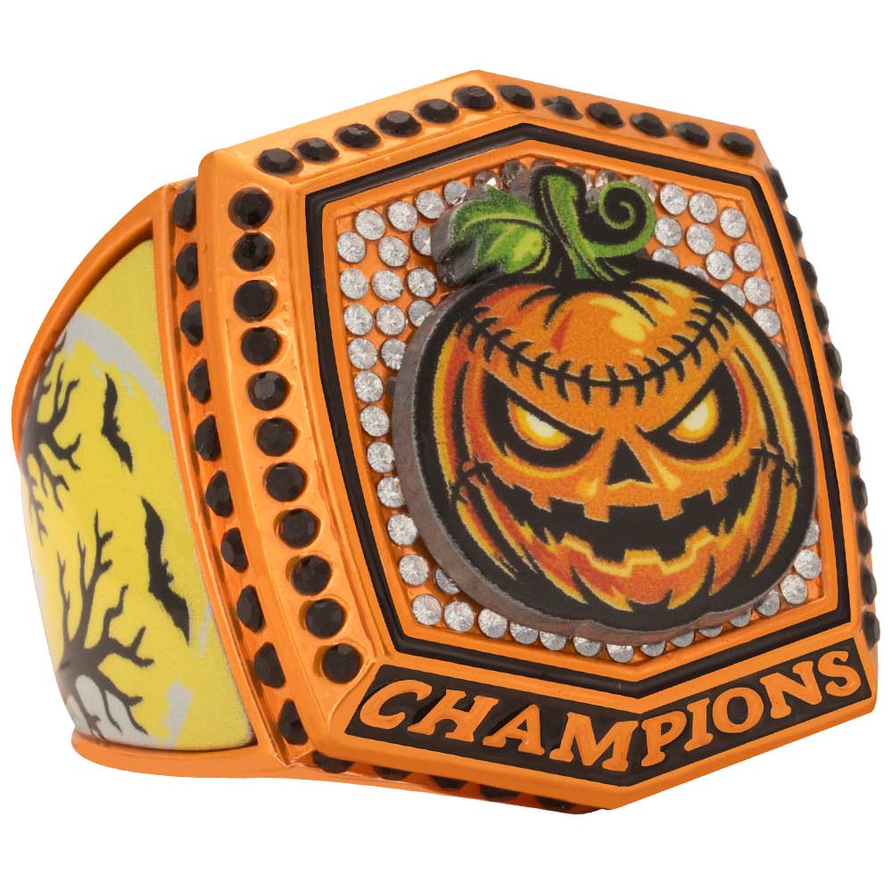 Jack O Lantern Halloween Rings