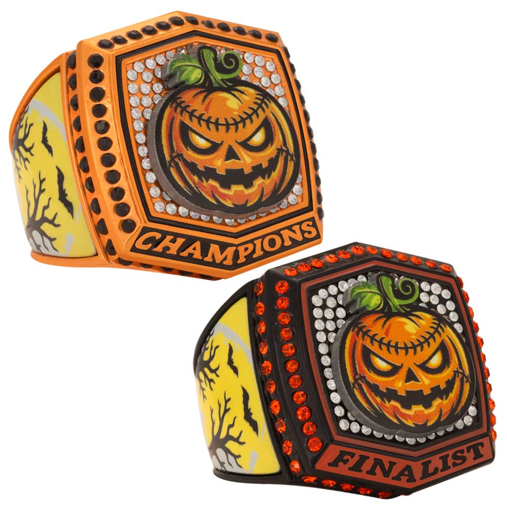 Jack O Lantern Halloween Rings