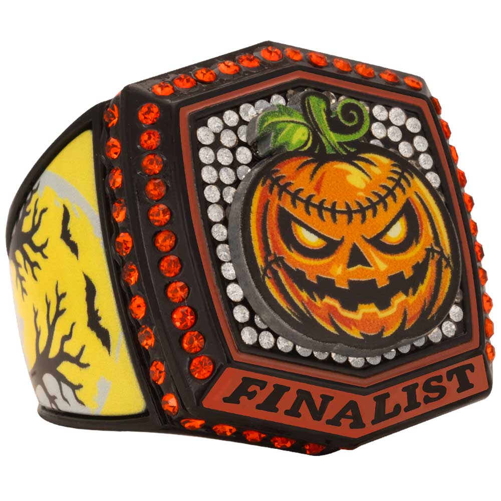 Jack O Lantern Halloween Rings