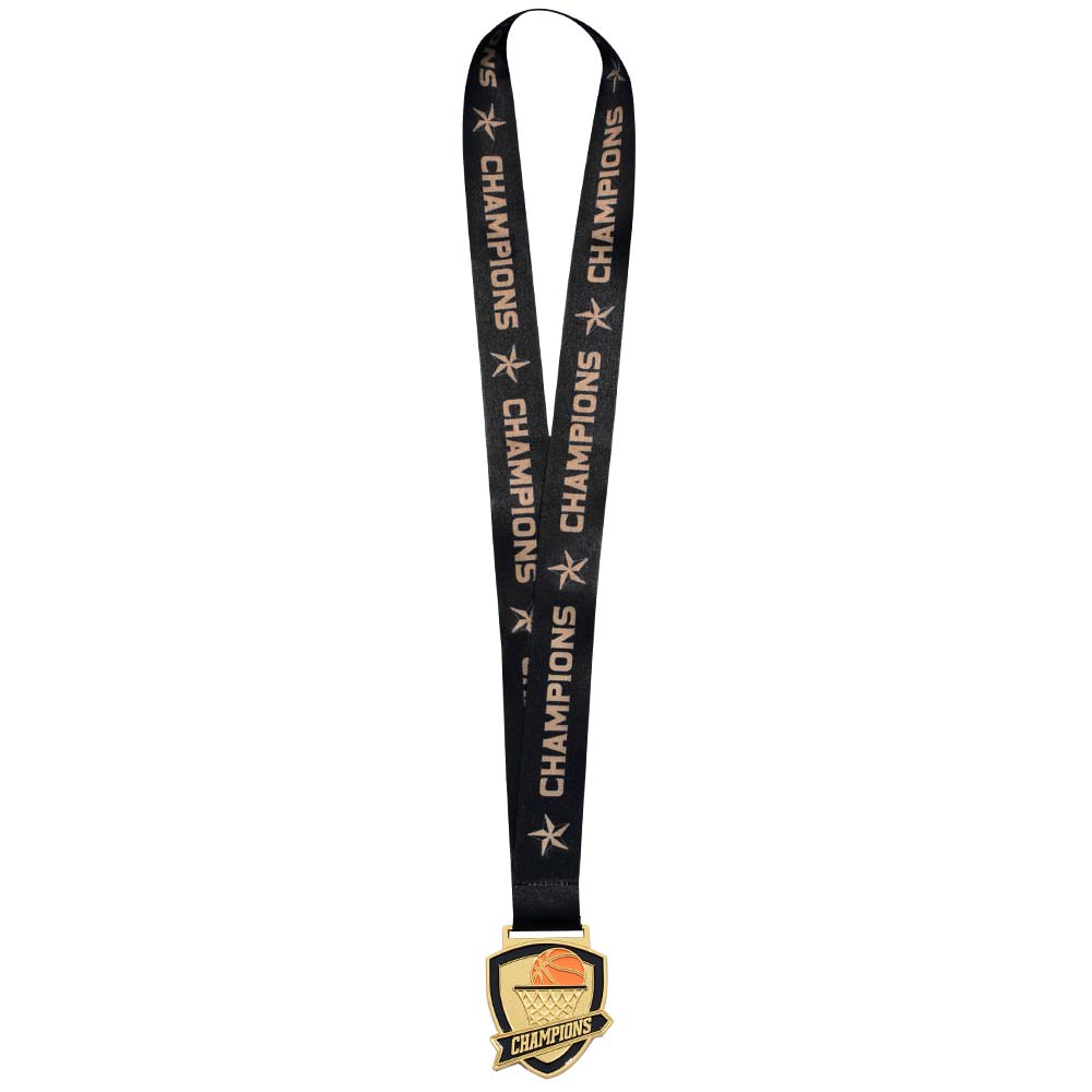 Basketball Shield Medal