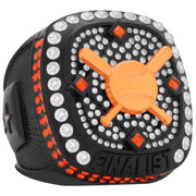 Crossed Bat Series Ring  - Black & Orange