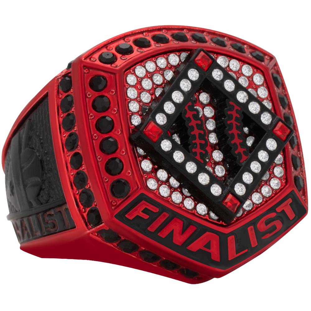 Home Plate Series Ring - Black & Red