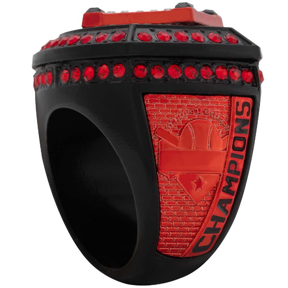 Home Plate Series Ring - Black & Red