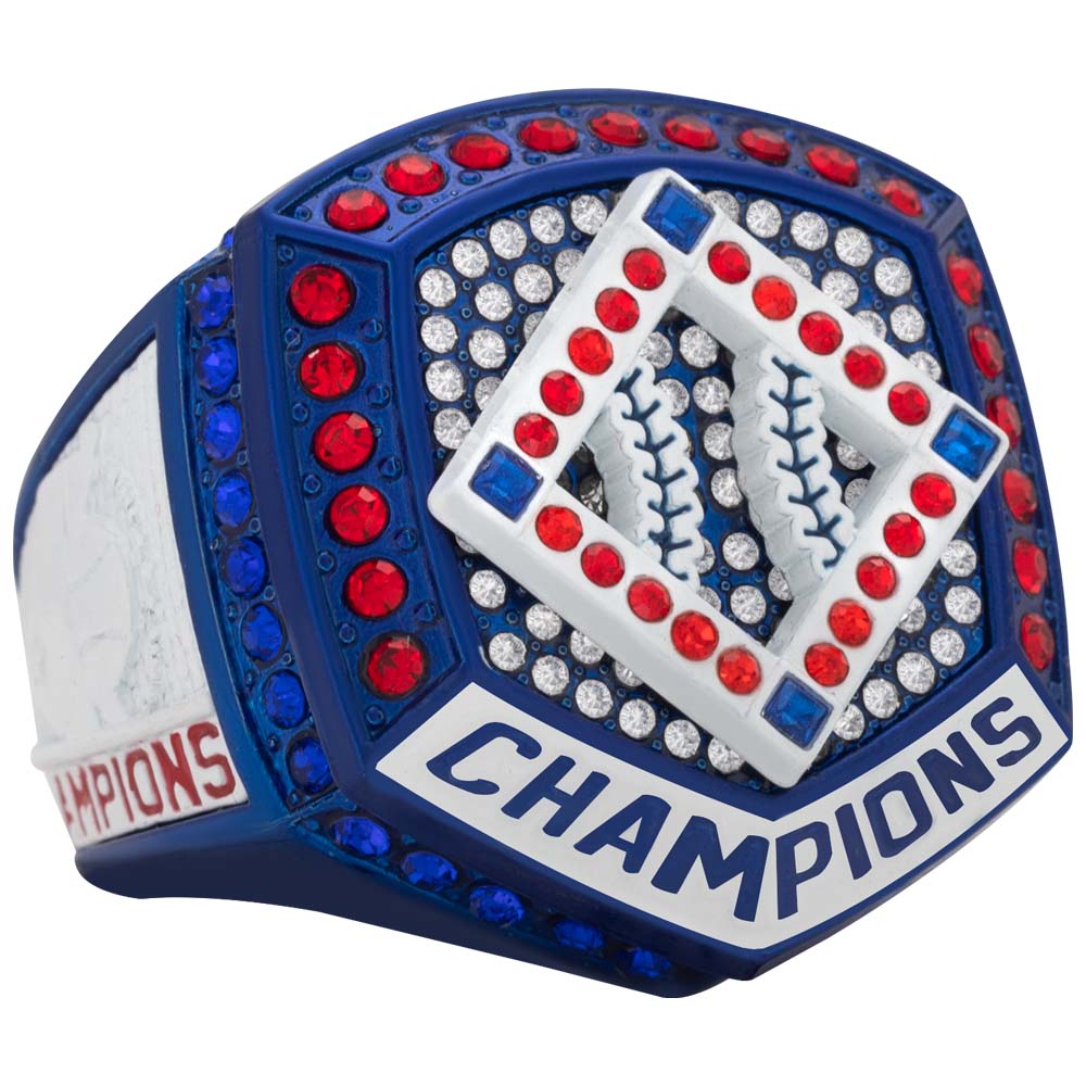 Home Plate Series Ring  - Red, White & Blue