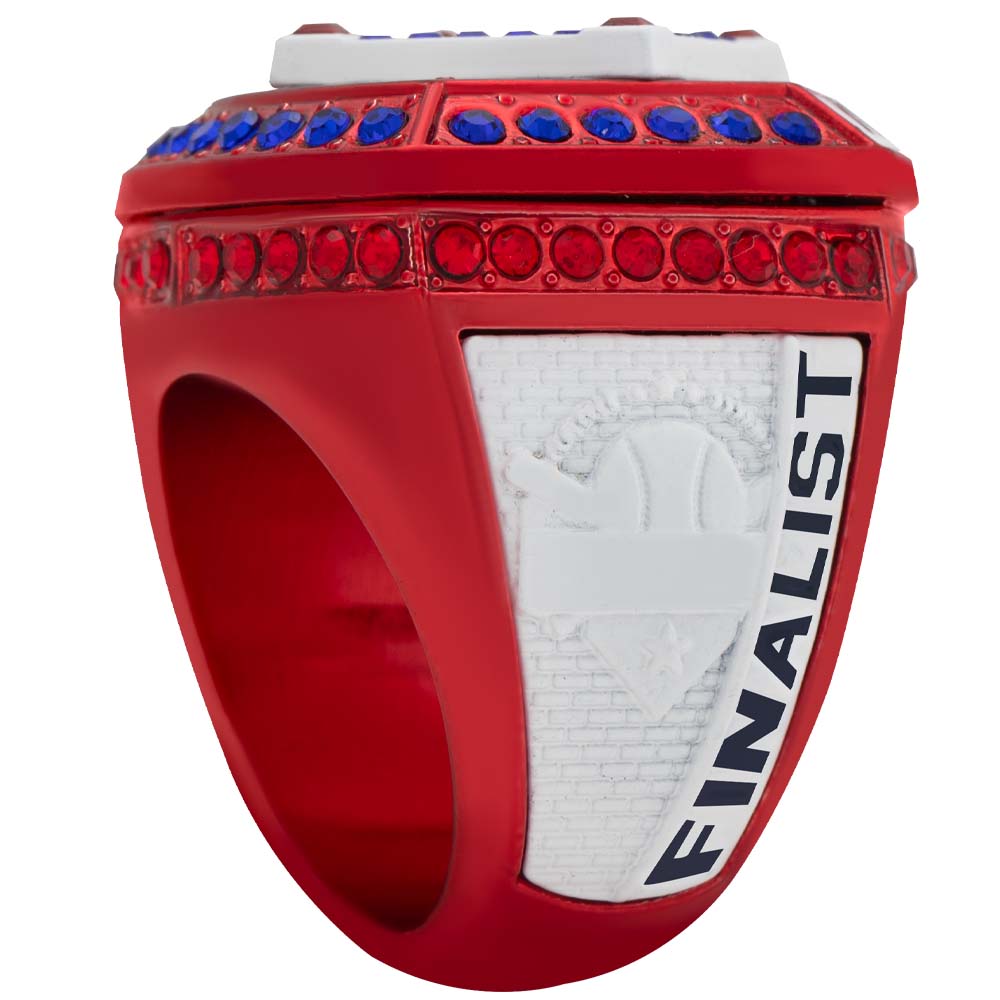 Home Plate Series Ring  - Red, White & Blue